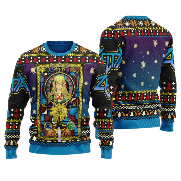 Princess The Legend Of Zelda Unisex Ugly Christmas Sweater For Men & Women Christmas Gift Sweater US4031 - WeCustomit