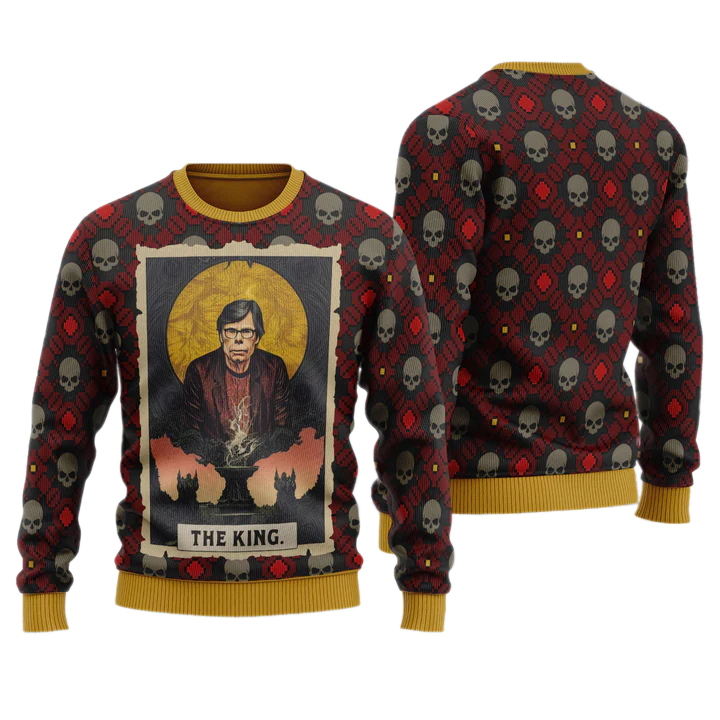 Saint Stephen King Unisex Ugly Christmas Sweater For Men & Women Christmas Gift Sweater US4037 - WeCustomit