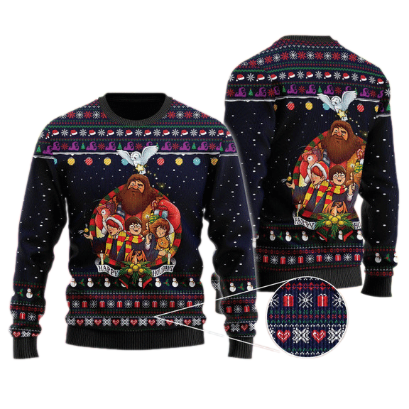 Merry Har.ry Pot.ter Ugly Christmas Sweater For Men & Women Christmas Gift Sweater US4050 - WeCustomit