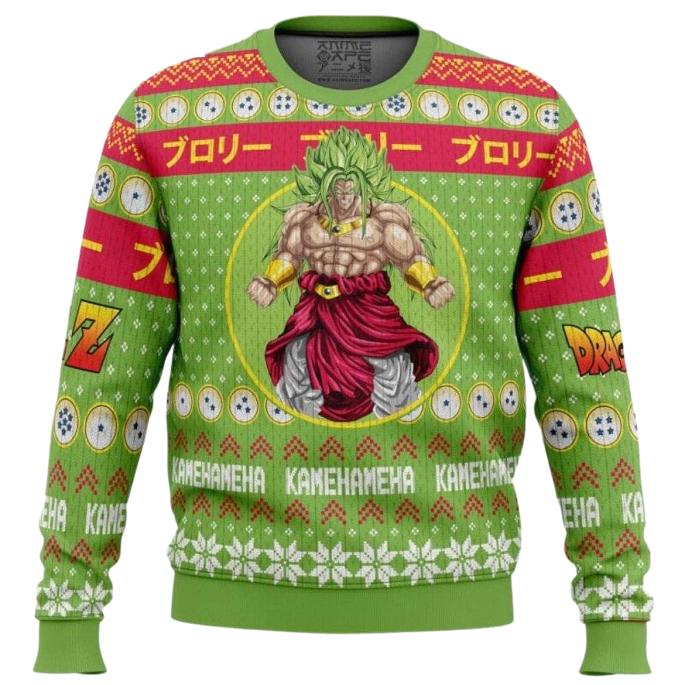 Broly Anime Dragon Ball Z Ugly Christmas Sweater For Men & Women Christmas Gift Sweater US4145 - WeCustomit