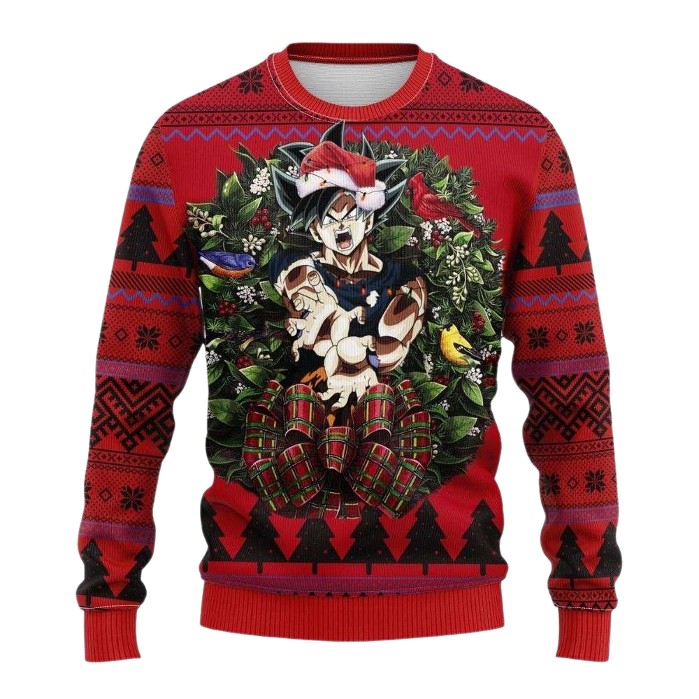 Son Goku Dragon Ball Z Ugly Christmas Sweater For Men & Women Christmas Gift Sweater US4156 - WeCustomit