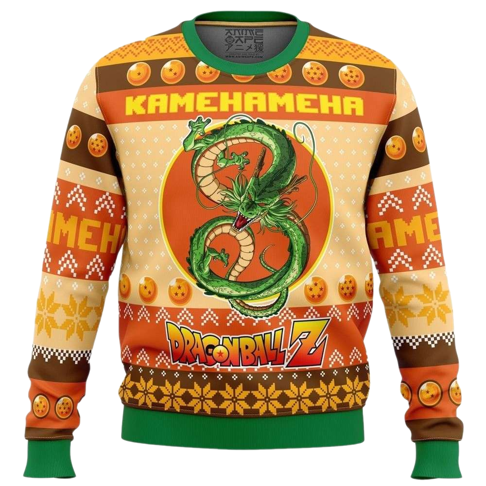 Kamehameha Dragon Ball Z Ugly Christmas Sweater For Men & Women Christmas Gift Sweater US4162 - WeCustomit