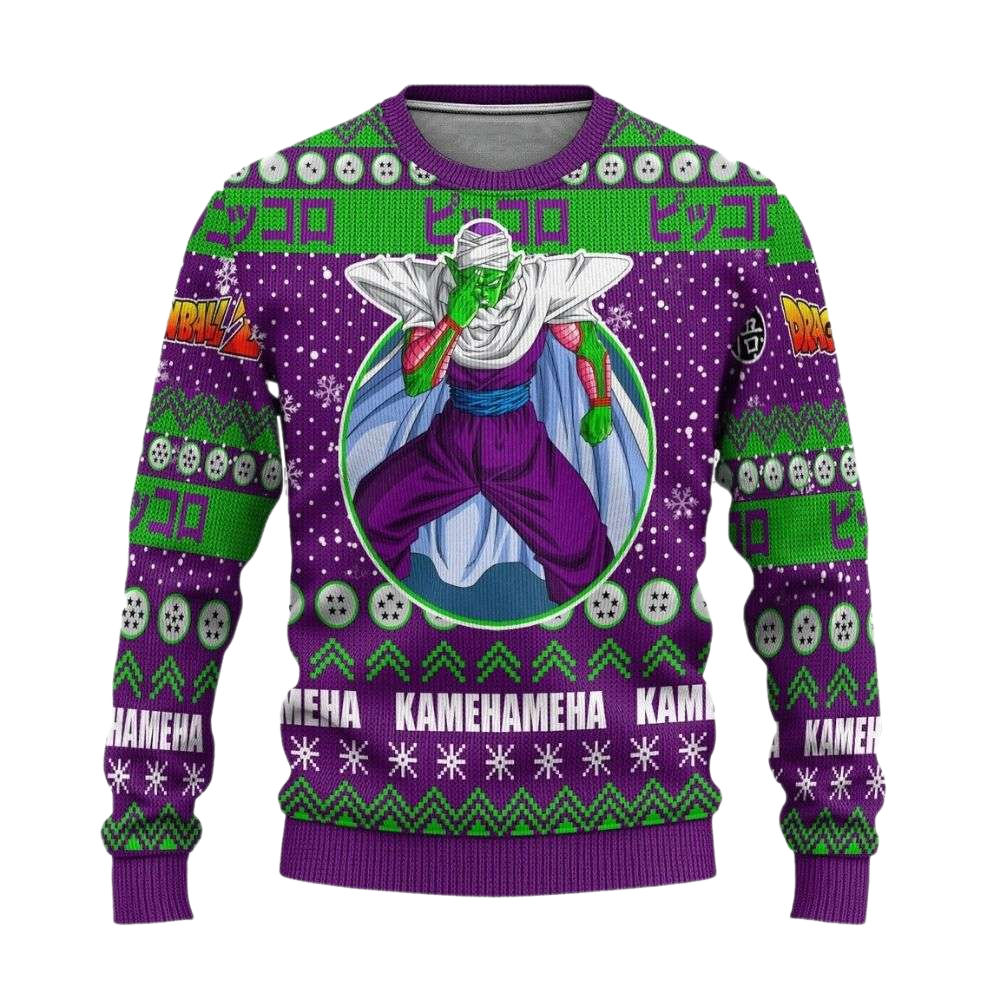 Piccolo Anime Dragon Ball Z Ugly Christmas Sweater For Men & Women Christmas Gift Sweater US4166 - WeCustomit