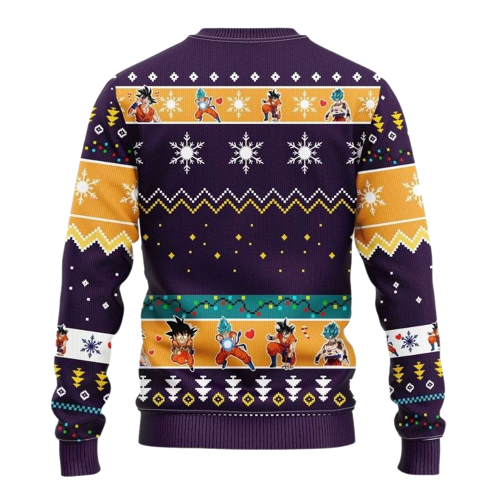 Goku God Super Sai.yan Dragon Ball Z Ugly Christmas Sweater For Men & Women Christmas Gift Sweater US4168 - WeCustomit