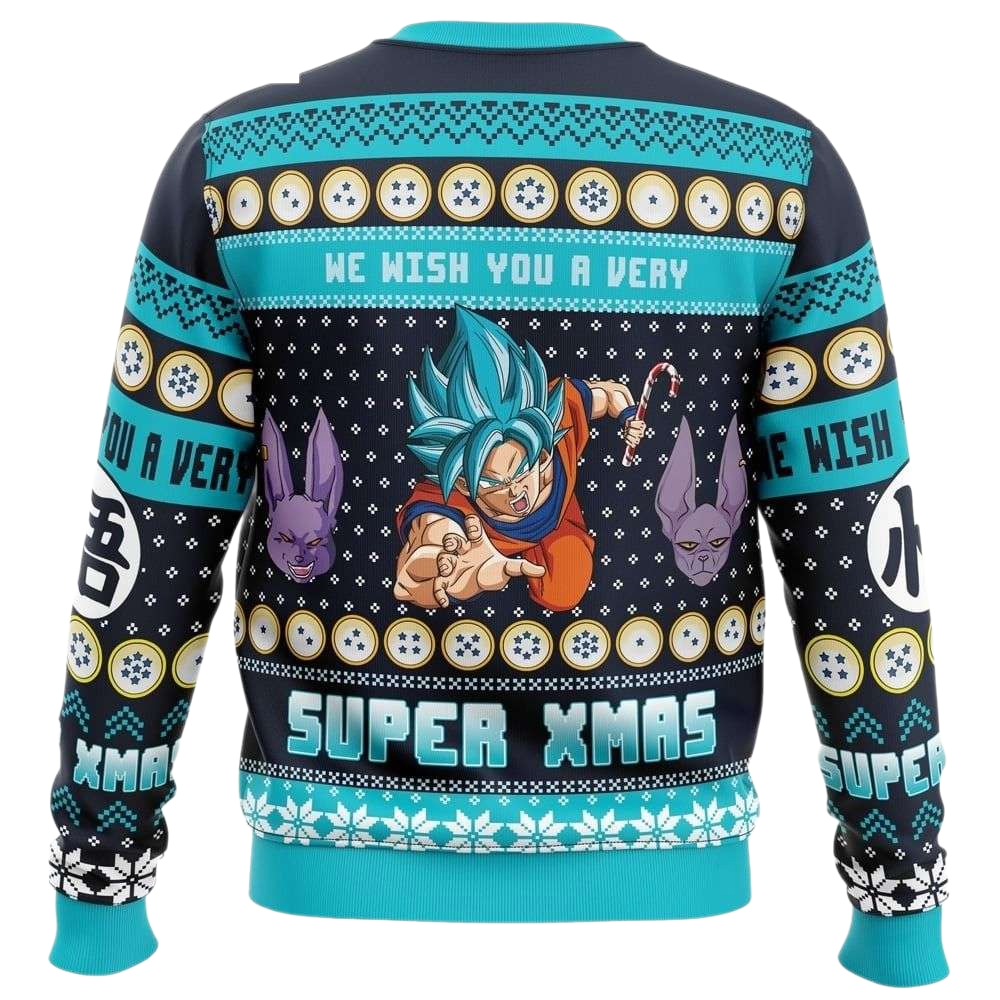 We Wish You A Very Super Xmas Ugly Christmas Sweater For Men & Women Christmas Gift Sweater US4172 - WeCustomit