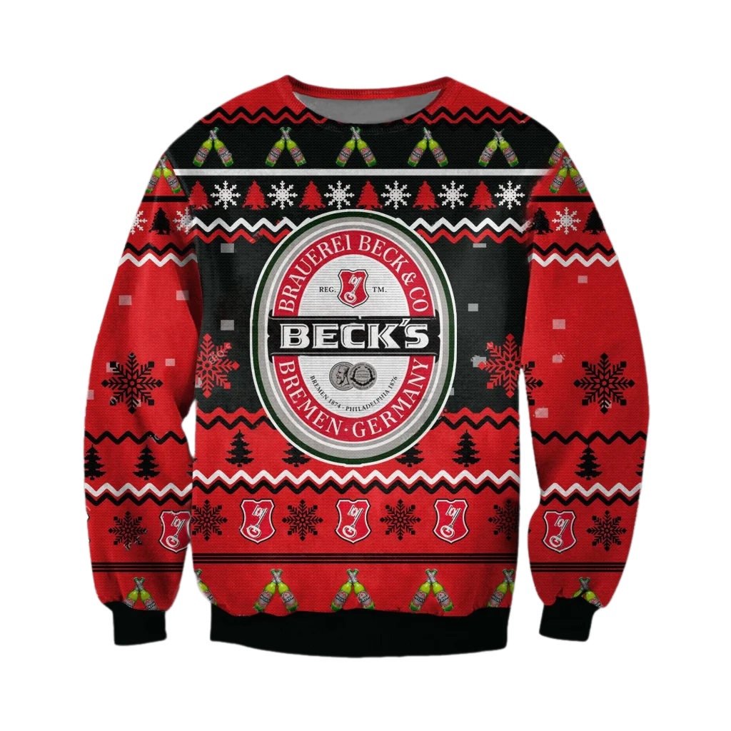 Unisex BCK 3D Ugly Christmas Sweater For Men & Women Christmas Gift Sweater BH1119 - WeCustomit