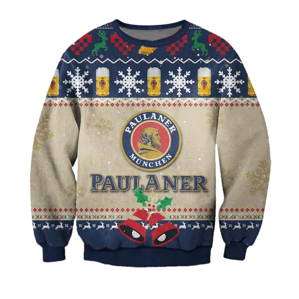 Unisex Paulaner Munchen 3D Ugly Christmas Sweater For Men & Women Christmas Gift Sweater BH1129 - WeCustomit