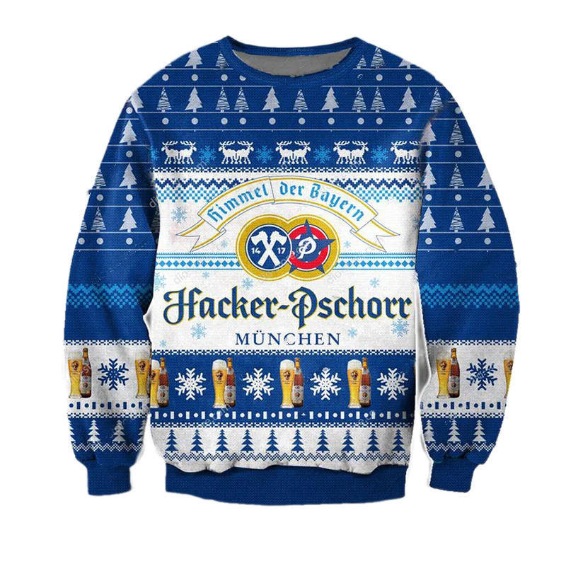 Unisex HP Beer 3D Ugly Christmas Sweater For Men & Women Christmas Gift Sweater BH1203 - WeCustomit