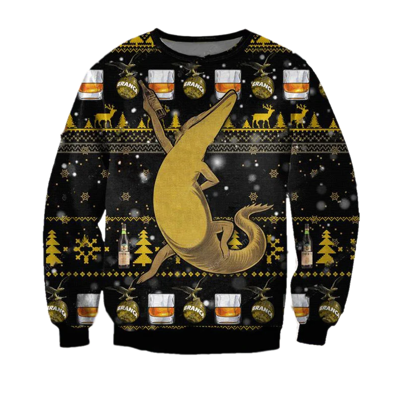 Unisex Fernet Branca Beer 3D Ugly Christmas Sweater For Men & Women Christmas Gift Sweater BH1204 - WeCustomit