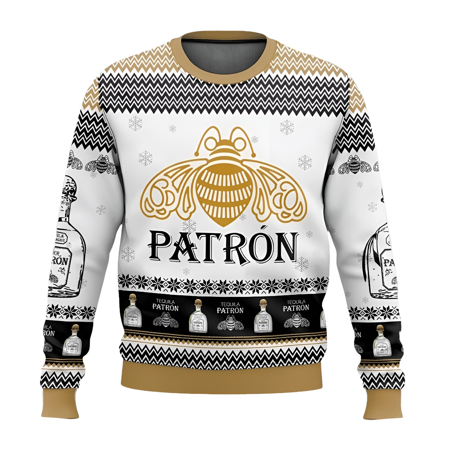 Unisex Patrón Tequilas 3D Ugly Christmas Sweater For Men & Women Christmas Gift Sweater BH1352 - WeCustomit