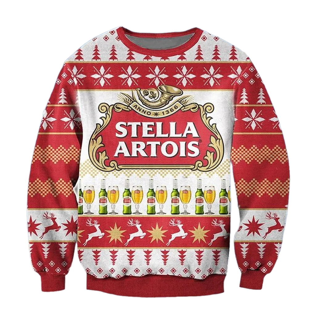 Unisex STA 3D Ugly Christmas Sweater For Men & Women Christmas Gift Sweater BH1358 - WeCustomit