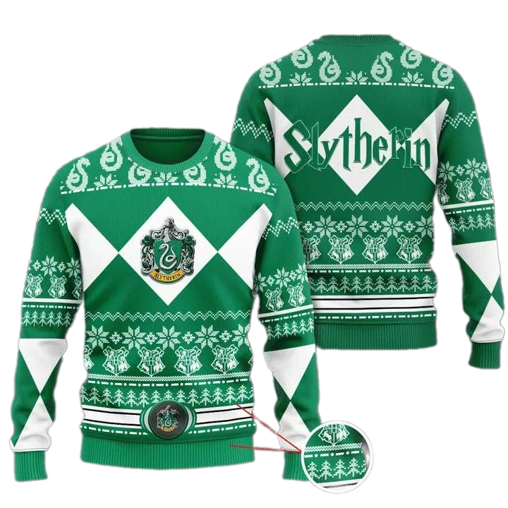 Har.ry Pot.ter Slytherin House Pattern Ugly Christmas Sweater For Men & Women Christmas Gift Sweater US4198 - WeCustomit