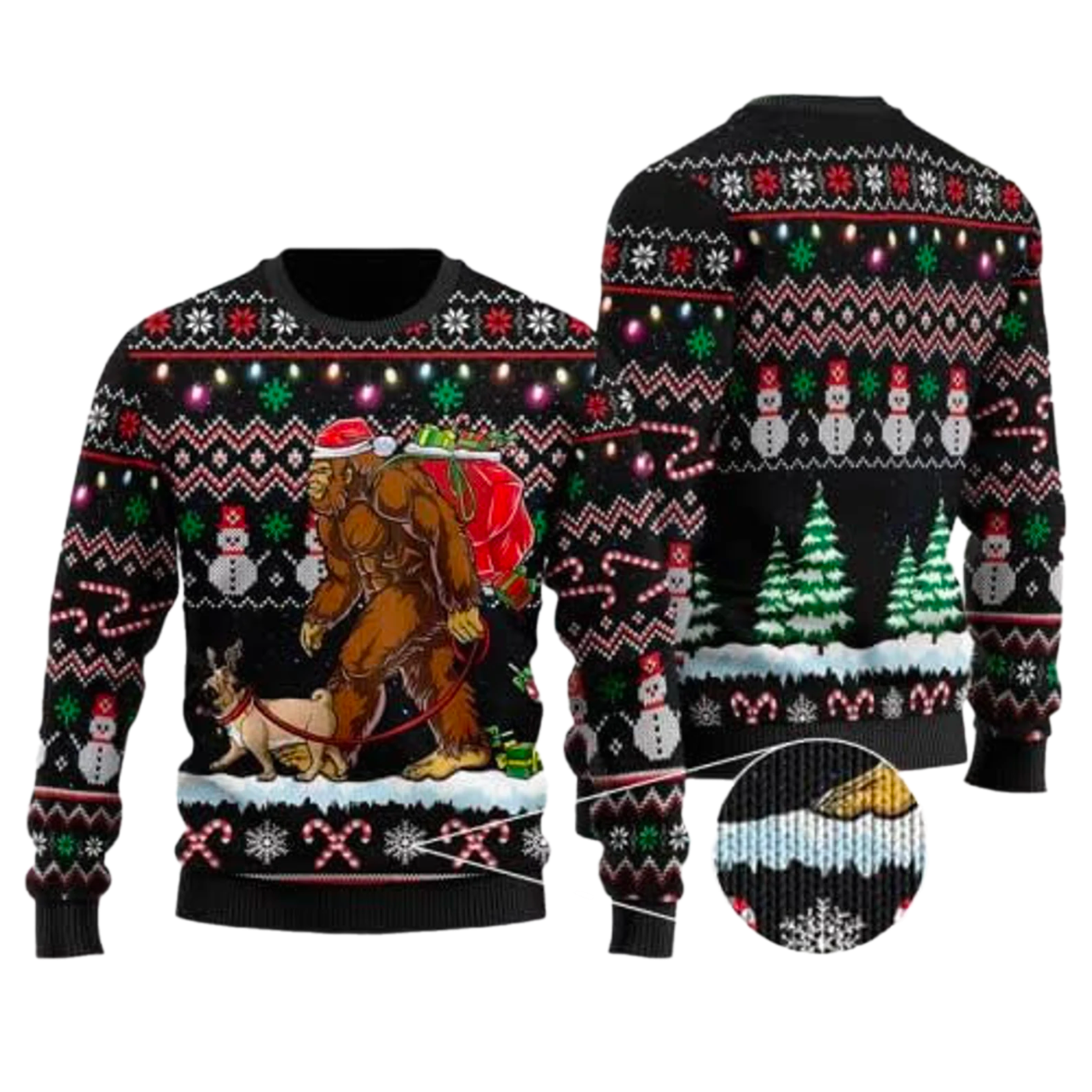 Christmas BigF@ot Ugly Christmas Sweater For Men & Women Christmas Gift Thanksgiving Sweater US4386 - WeCustomit