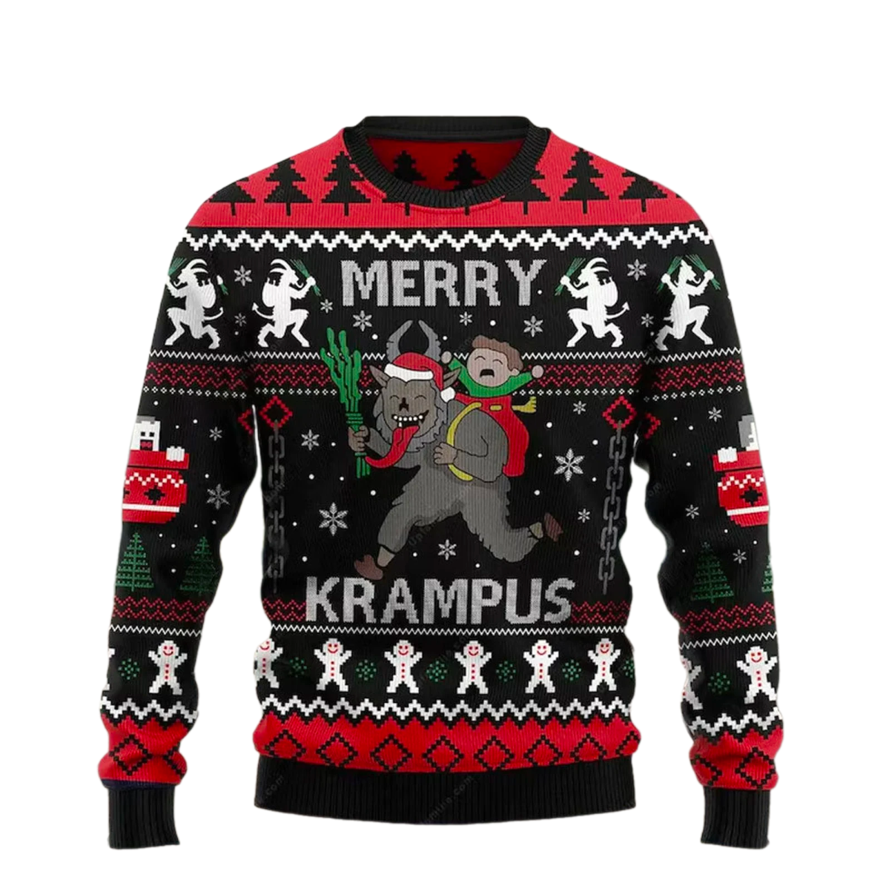 Krampus Ugly Christmas Sweater For Men & Women Christmas Gift Thanksgiving Sweater US4399 - WeCustomit