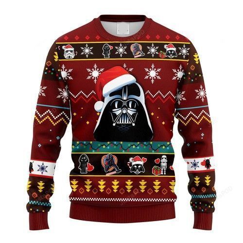 D.ark Vad.er Ugly Christmas Sweater For Men & Women Christmas Gift Thanksgiving Sweater US4327 - WeCustomit