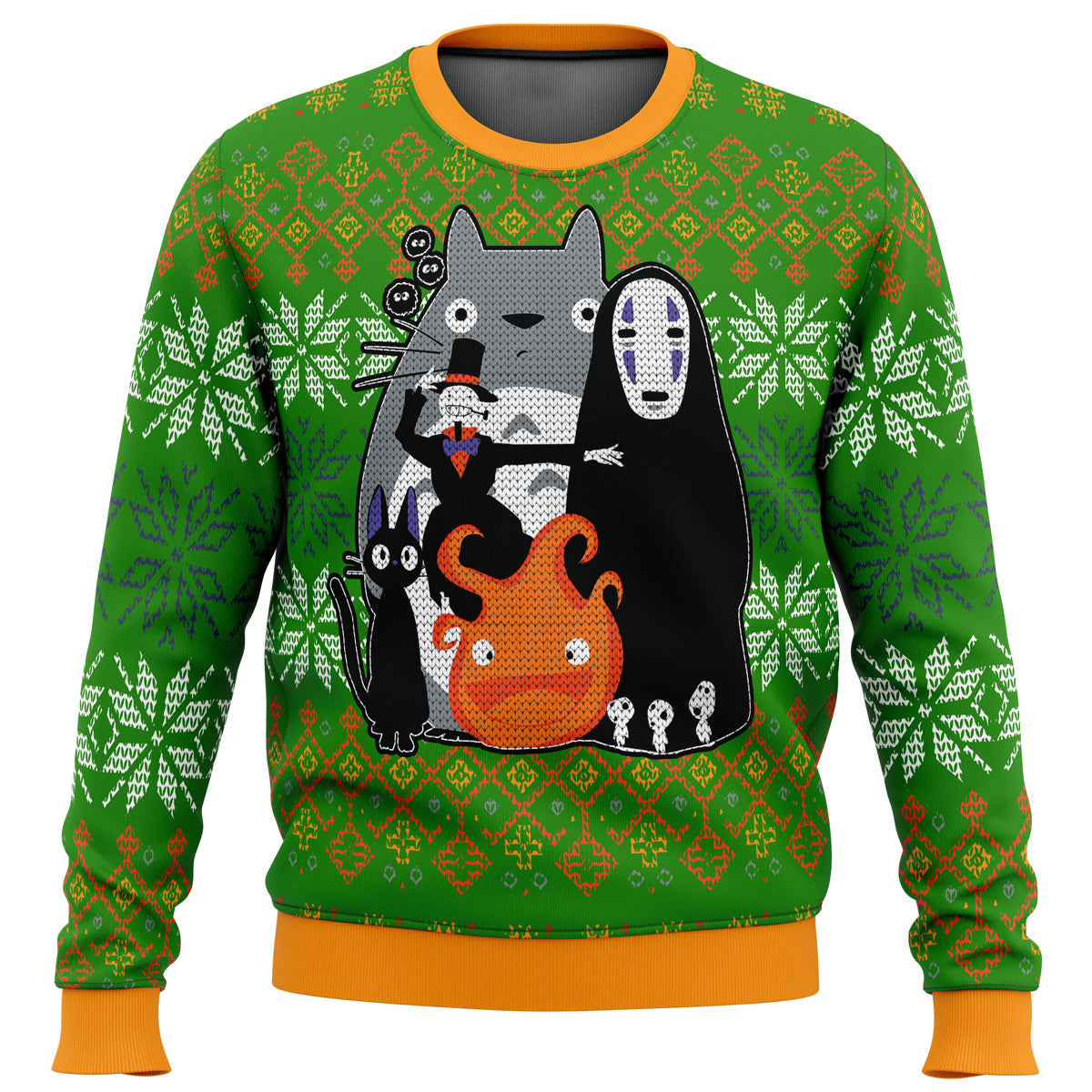 Studio Ghibli Miyazaki Squad Ugly Christmas Sweater - WeCustomit
