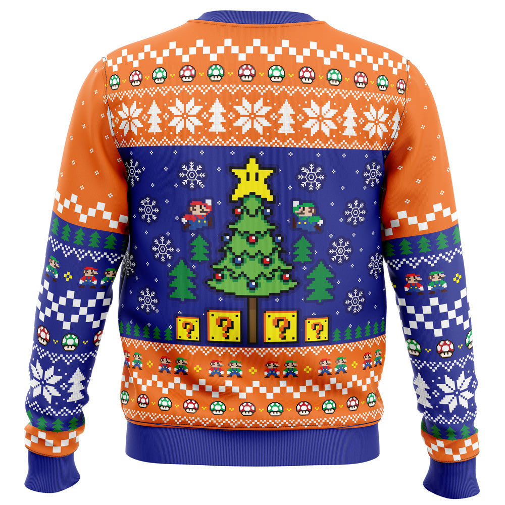 Super Bros Christmas Super Mario Bros. Ugly Christmas Sweater - WeCustomit