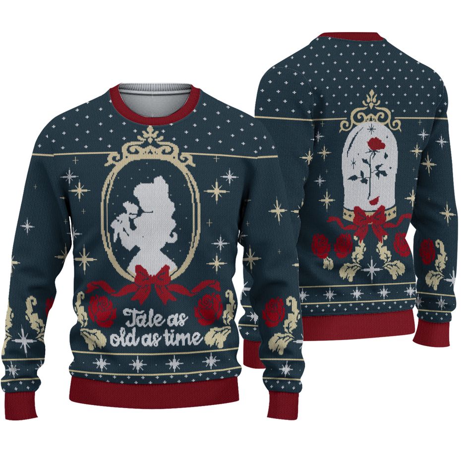 Tale As Old As Time Ugly Christmas Sweater For Men & Women Christmas Gift Sweater BH633 - WeCustomit