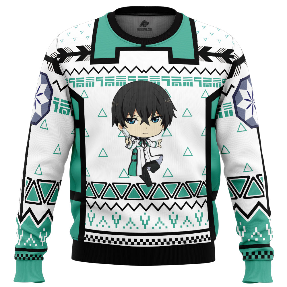 Tatsuya The Irregular at Magic High School Ugly Christmas Sweater - WeCustomit