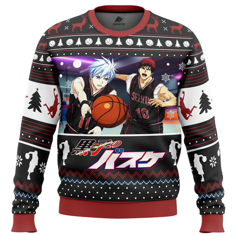 Tetsuya And Taiga Kuroko's Basketball Ugly Christmas Sweater - WeCustomit