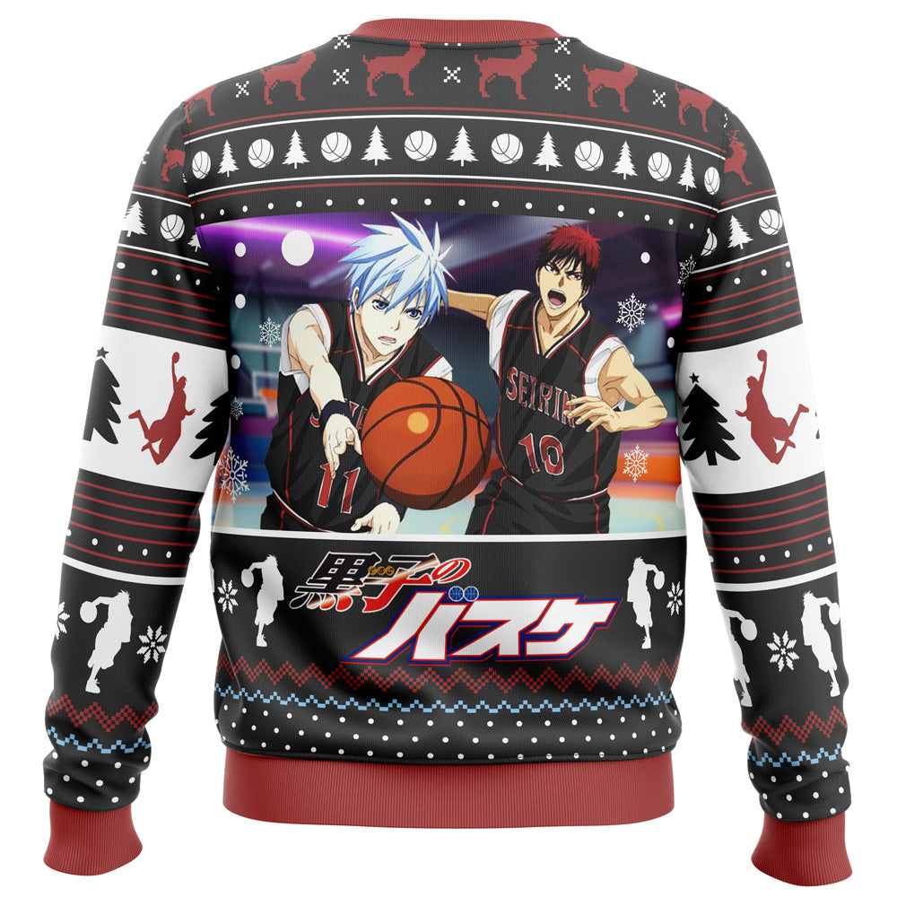 Tetsuya And Taiga Kuroko's Basketball Ugly Christmas Sweater - WeCustomit
