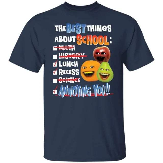 The best things about school math history lunch recess science annoying you shirt - WeCustomit