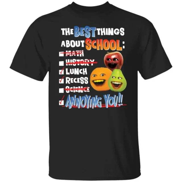 The best things about school math history lunch recess science annoying you shirt - WeCustomit