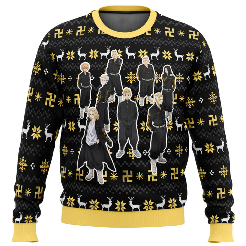 The Buddhist Symbol Tokyo Revengers Ugly Christmas Sweater - WeCustomit