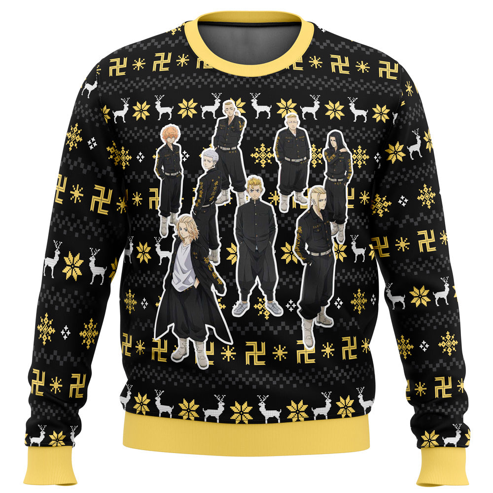The Buddhist Symbol Tokyo Revengers Ugly Christmas Sweater - WeCustomit