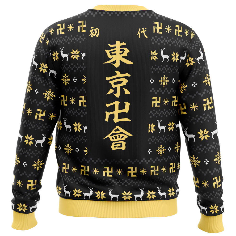 The Buddhist Symbol Tokyo Revengers Ugly Christmas Sweater - WeCustomit