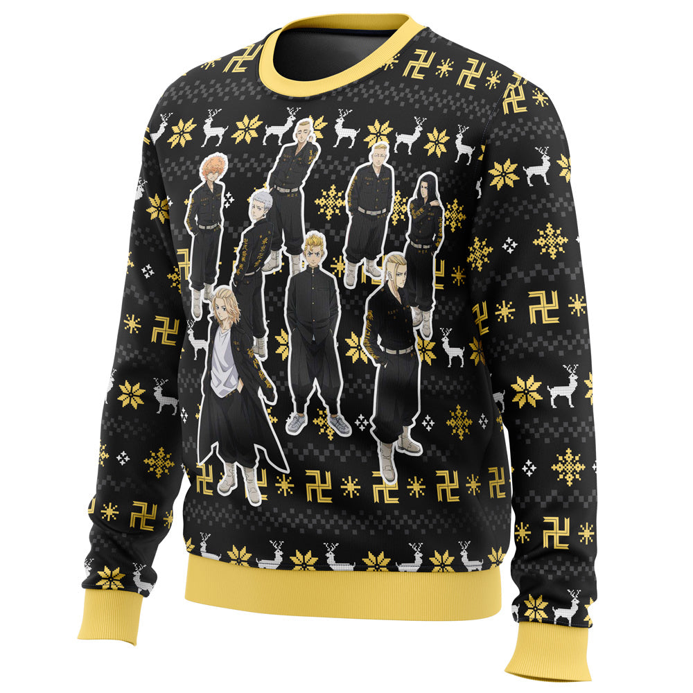 The Buddhist Symbol Tokyo Revengers Ugly Christmas Sweater - WeCustomit