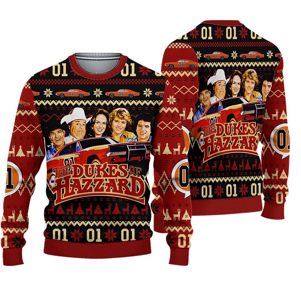 The Dukes-Of-Hazzard Premium Ugly Christmas Sweater For Men & Women Christmas Gift Sweater PT924 - WeCustomit