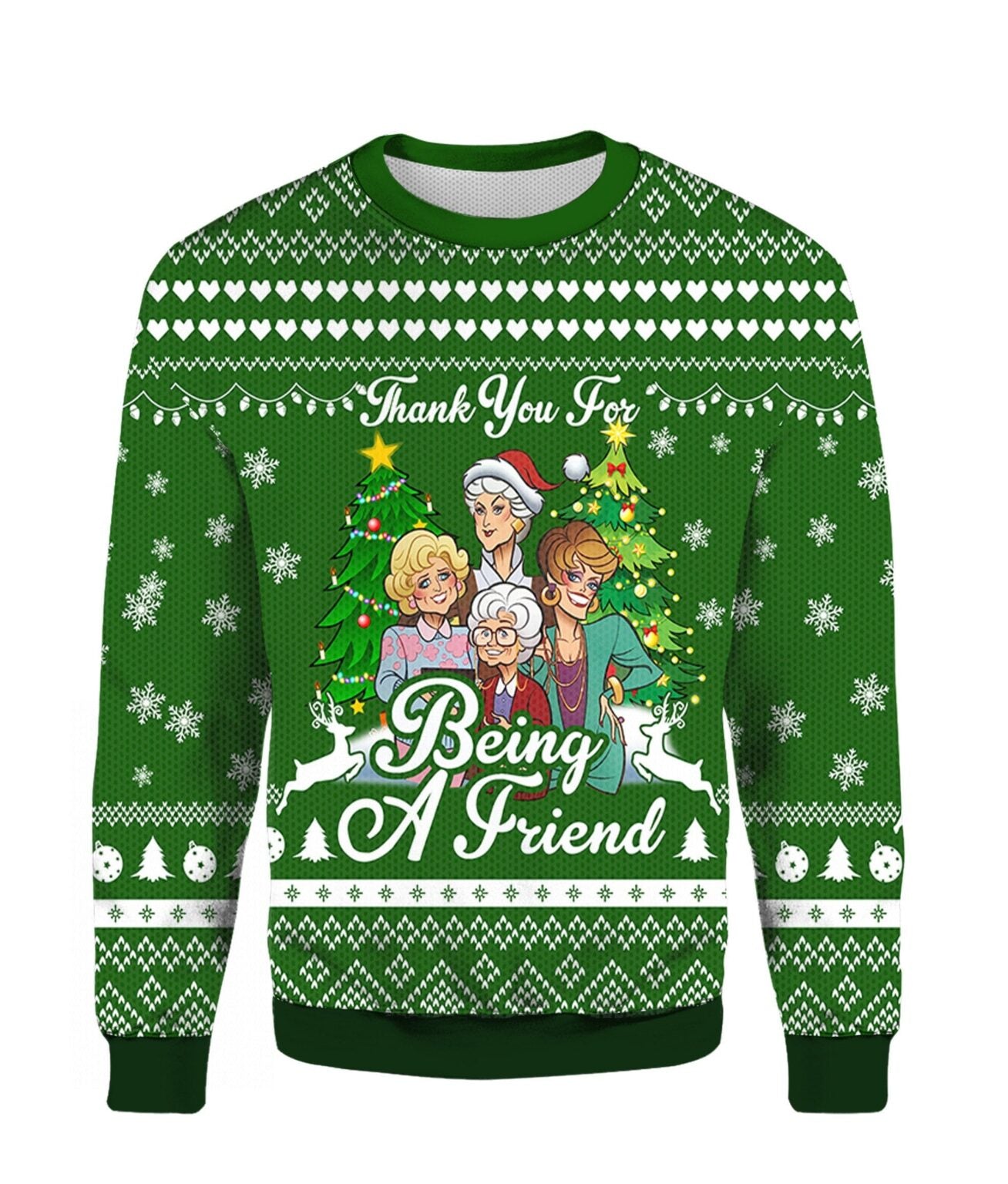 Being A Friend Ugly Christmas Sweater For Men & Women Christmas Gift Thanksgiving Sweater US4418 - WeCustomit