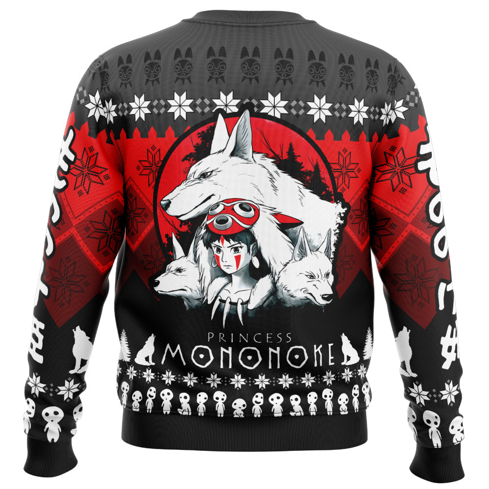 The Pack Princess Mononoke Ugly Christmas Sweater - WeCustomit
