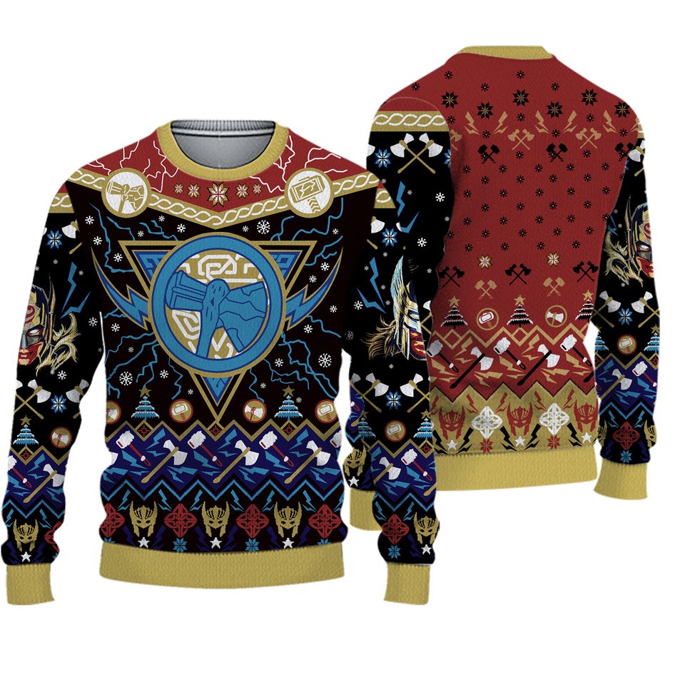 Thor Love And Thunder Ugly Christmas Sweater For Men & Women Christmas Gift Sweater BH630 - WeCustomit