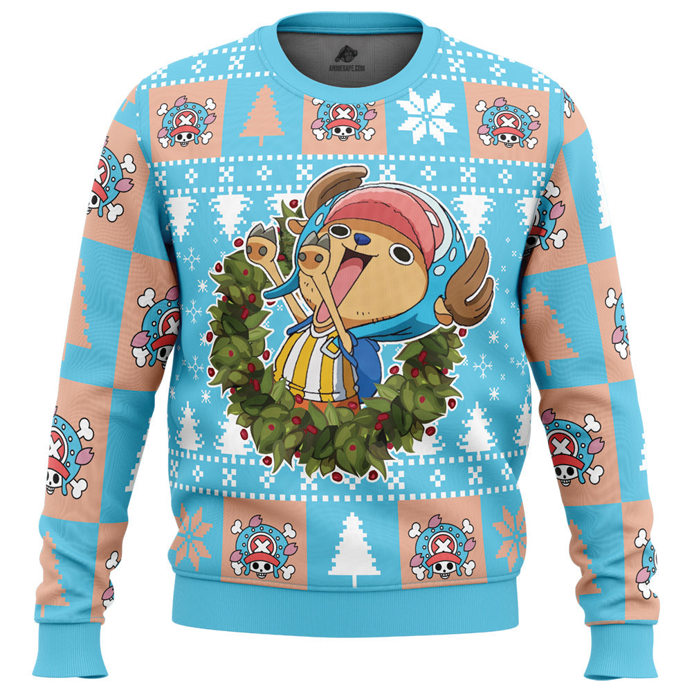 Timeskip Tony Tony Chopper One Piece Pirates Ugly Christmas Sweater - WeCustomit