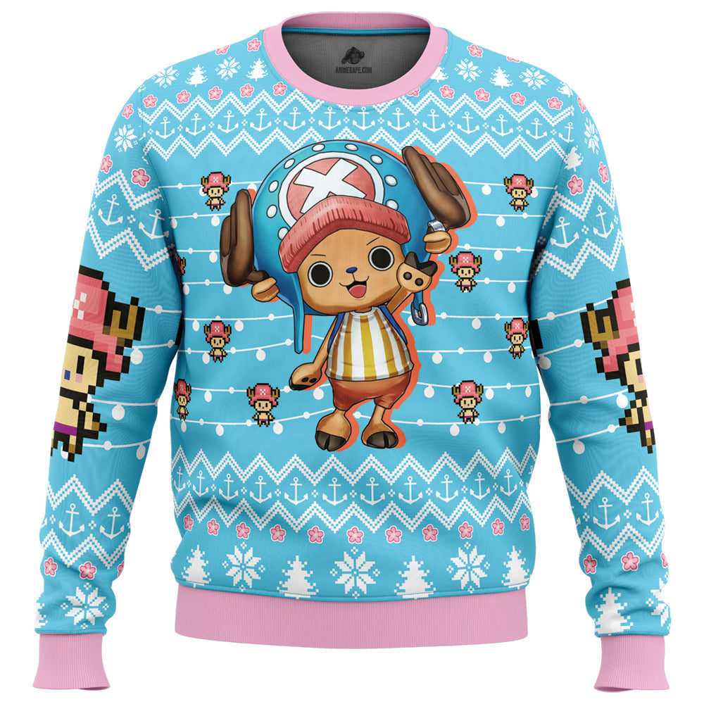 Tony Tony Chopper One Piece Pirates Ugly Christmas Sweater - WeCustomit