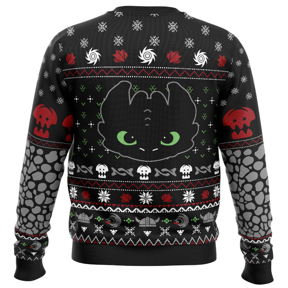 Toothless How To Train Your Dragon Ugly Christmas Sweater - WeCustomit
