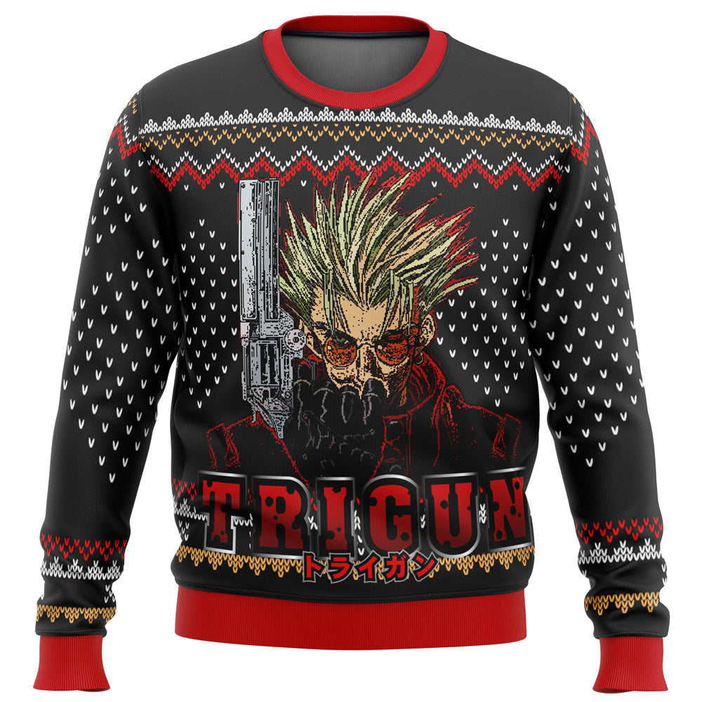 Trigun Vash Emblem Ugly Christmas Sweater - WeCustomit