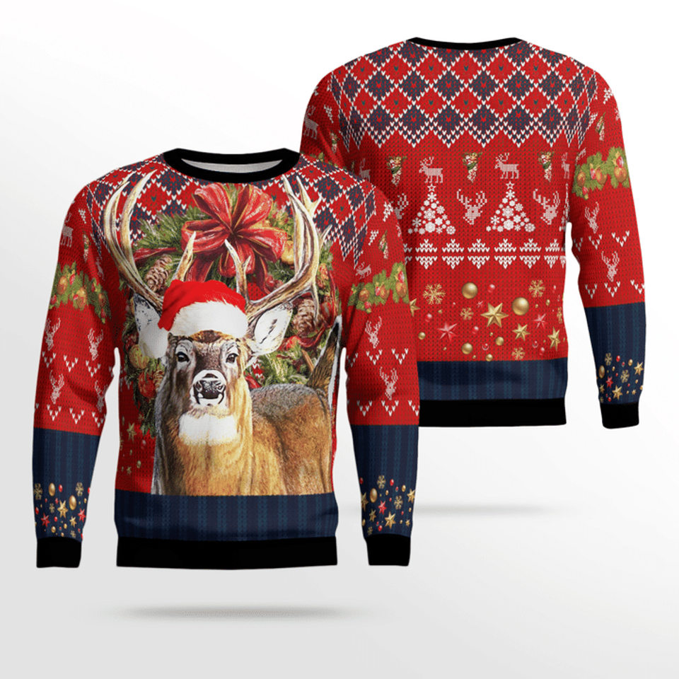 Deer Hunting Christmas Ugly Christmas Sweater For Men & Women Christmas Gift Sweater PT1481 - WeCustomit