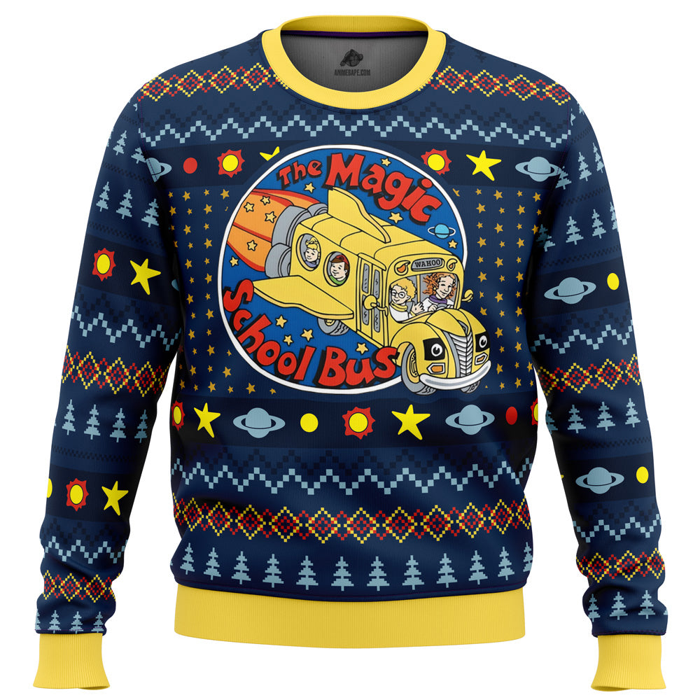 Wahoo The Magic School Bus Ugly Christmas Sweater - WeCustomit