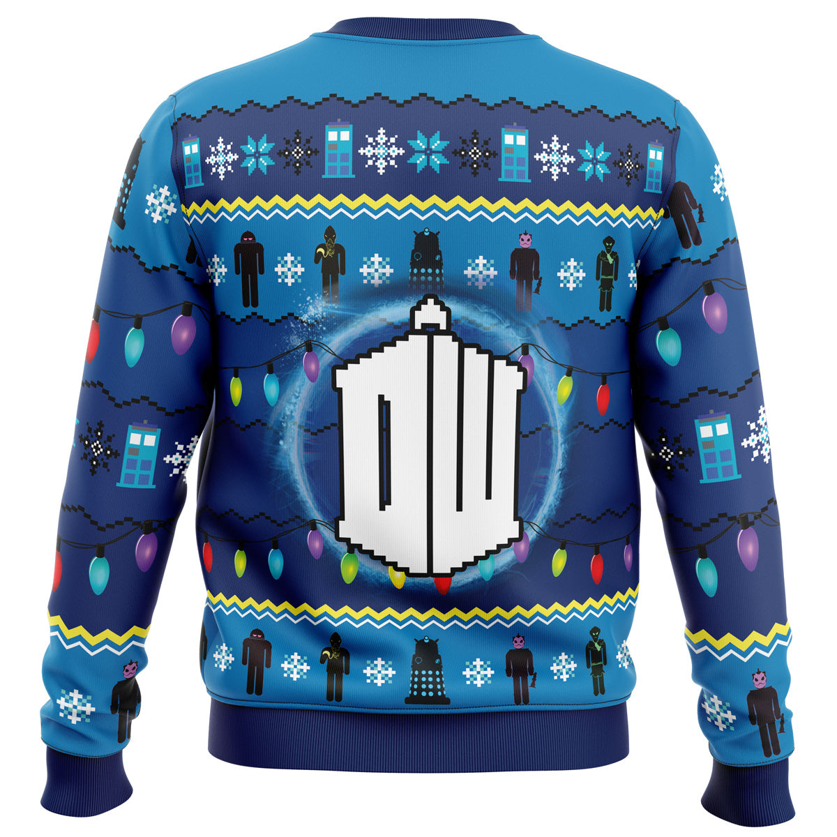 WHO'S Outside Doctor Who Ugly Christmas Sweater - WeCustomit