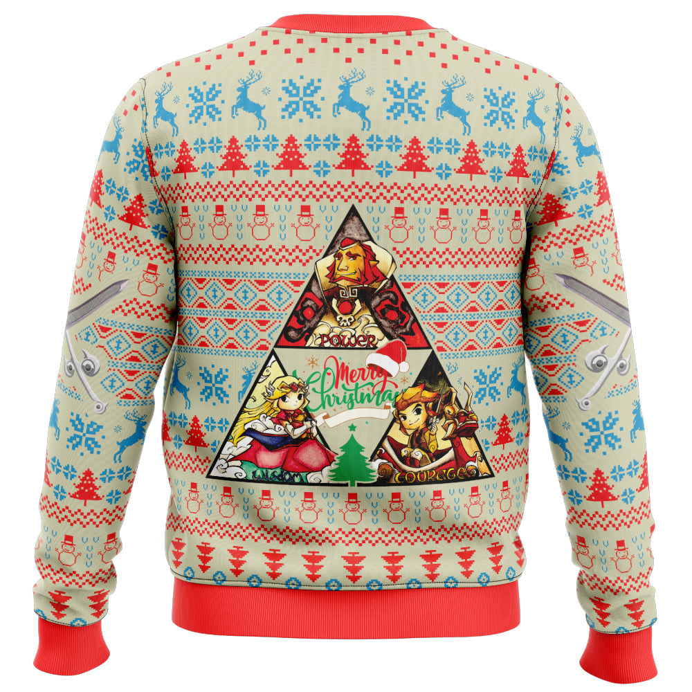 Wind Waker Triangle Zelda Ugly Christmas Sweater - WeCustomit