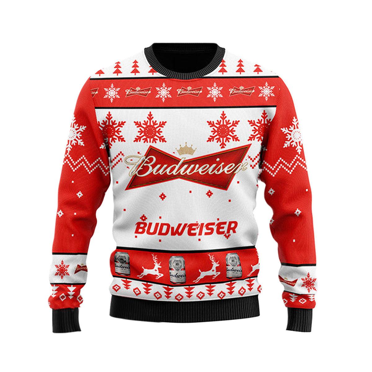 Xmas Budweiser Ugly Sweater - WeCustomit