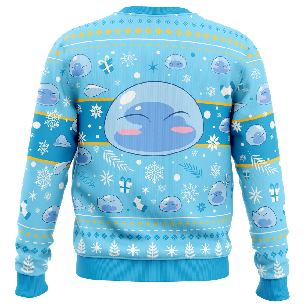 Xmas Slime That Time I Got Reincarnated as a Slime Ugly Christmas Sweater - WeCustomit