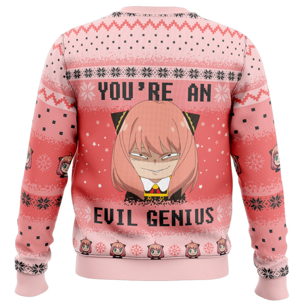 You're An Evil Genius Spy X Family Ugly Christmas Sweater - WeCustomit