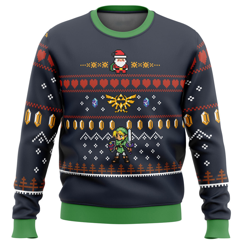 Zelda Santa Link Ugly Christmas Sweater - WeCustomit