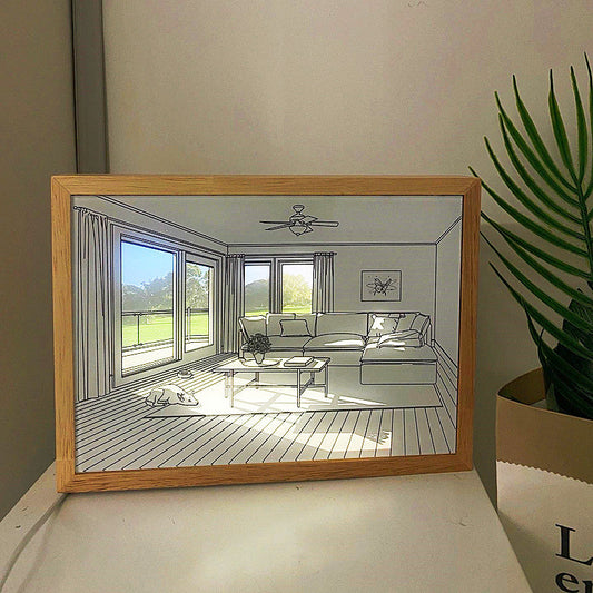 Painting Night Light Creative Sunshine Painting Lamp Home Decoration Gifts