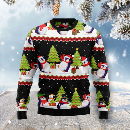 Lovely Penguin Ugly Christmas Sweater For Men & Women Christmas Gift Sweater US1524 - WeCustomit