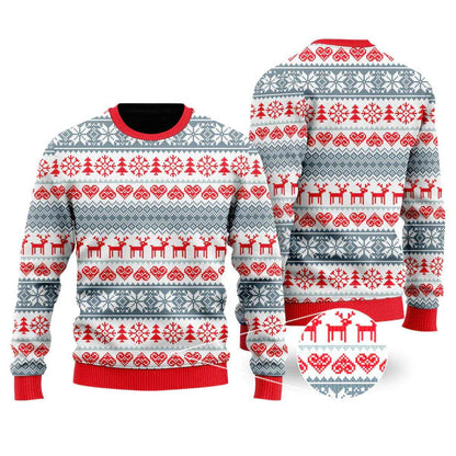Cute Christmas Pattern Ugly Christmas Sweater For Men & Women Christmas Gift Sweater US1358 - WeCustomit